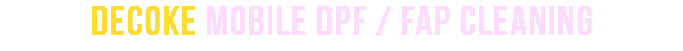 decoke Mobile DPF / FAP Cleaning
